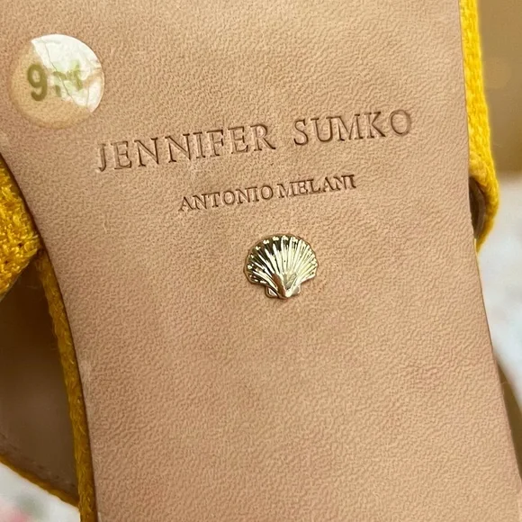 Jennifer Sumko x Antonio Melani LaMinerva Shell Slingback Flats Coastal Southern - Picture 7 of 8